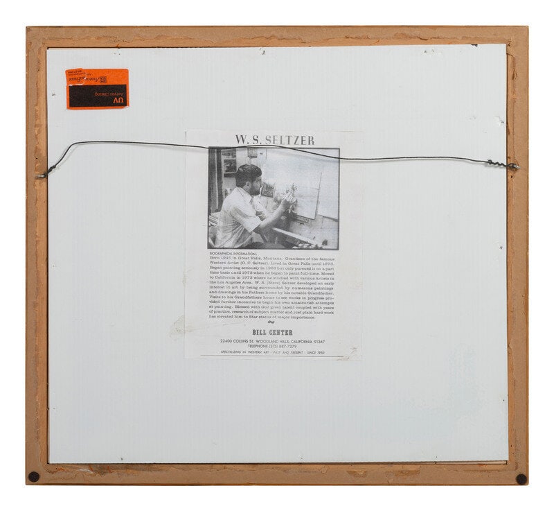 W. Steve Seltzer (American, b. 1955) Scout on Horse - 3