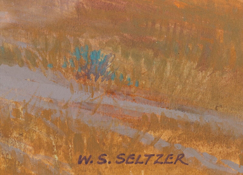 W. Steve Seltzer (American, b. 1955) Scout on Horse - 4