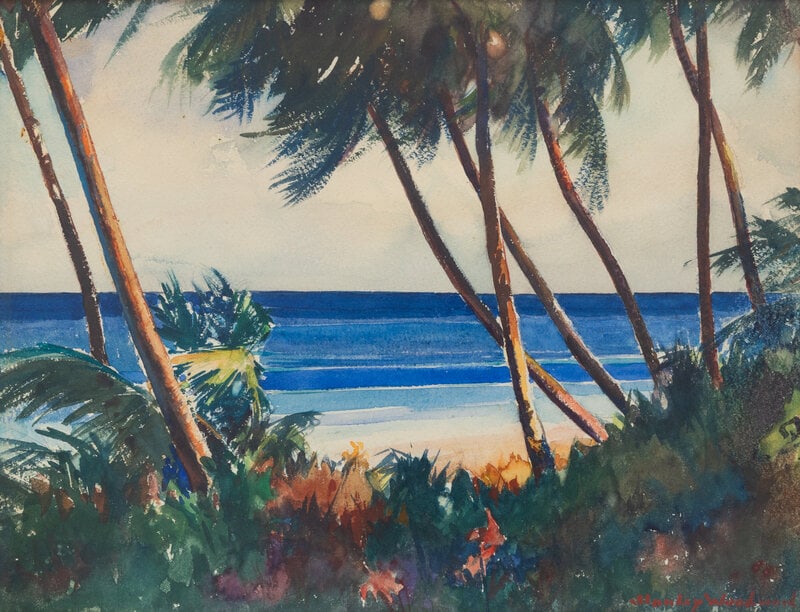 Stanley Woodward (American, 1890-1970) Florida Beach (Siesta Key) - 2