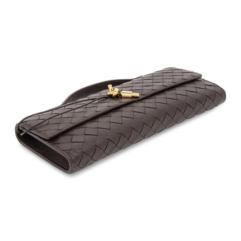 BOTTEGA VENETA, ANDIAMO INTRECCIATO LEATHER CLUTCH - 2
