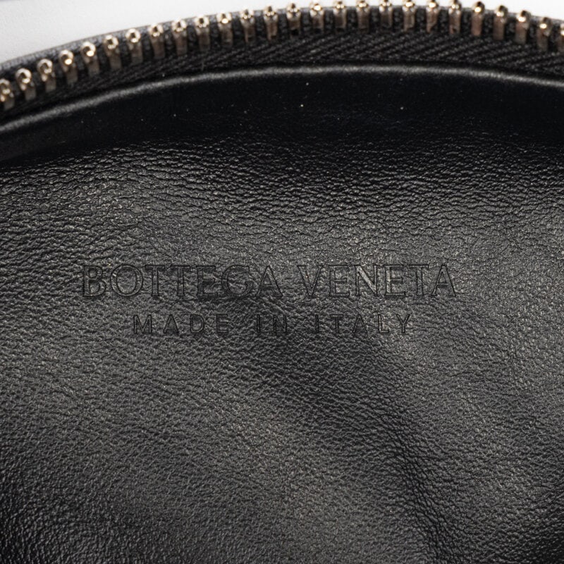 BOTTEGA VENETA, MINI JODIE IN BLACK INTRECCIATO - 4