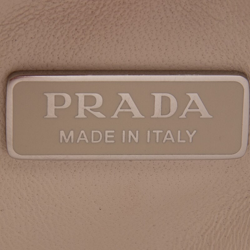 PRADA, SMALL PADDED LEATHER TOTE - 5