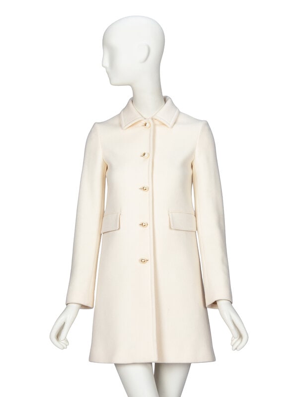 GUCCI, IVORY WOOL COAT (1 of 4)
