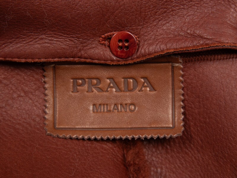 PRADA, MINK COLLAR & SHEARLING JACKET - 4