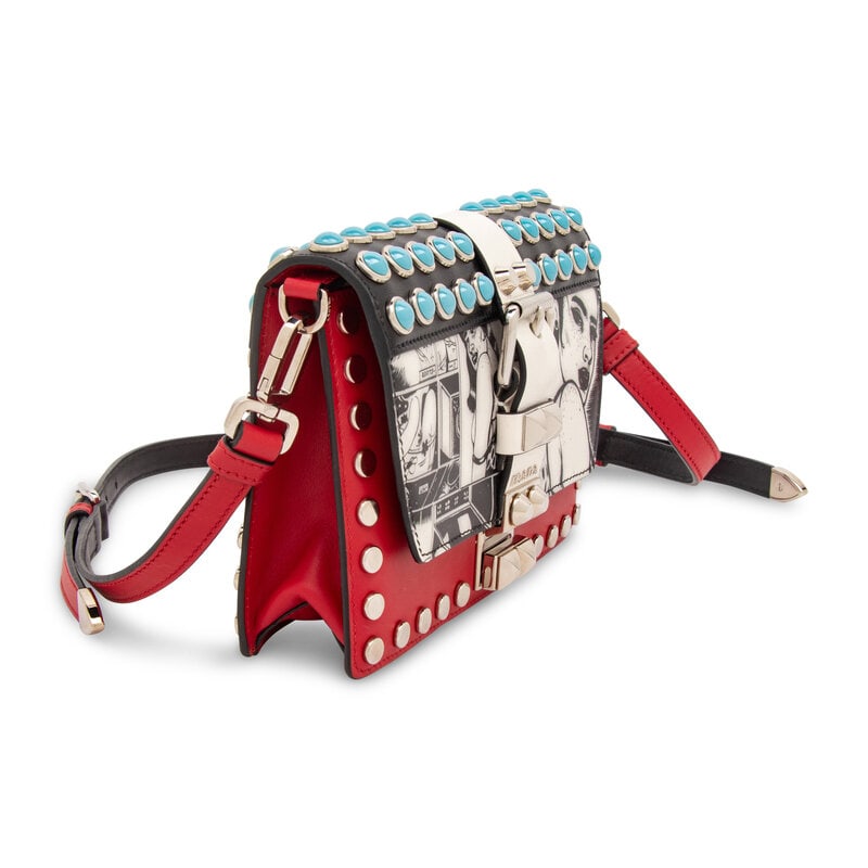 PRADA, EMBELLISHED ELEKTRA BAG - 2