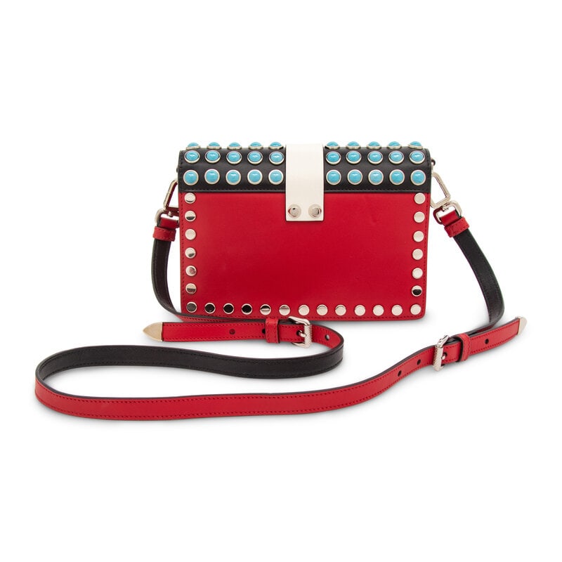 PRADA, EMBELLISHED ELEKTRA BAG - 3