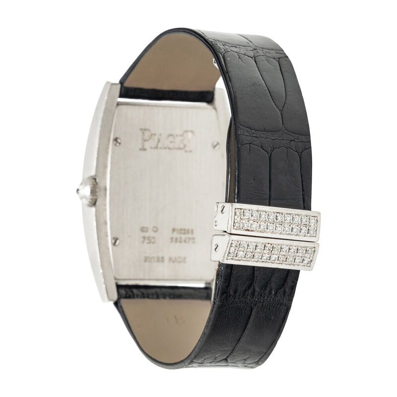 PIAGET, REF. P10266 'LIMELIGHT GALA TONNEAU' 18K WHITE GOLD WATCH WITH DIAMOND BEZEL AND MOTHER-OF-P - 2
