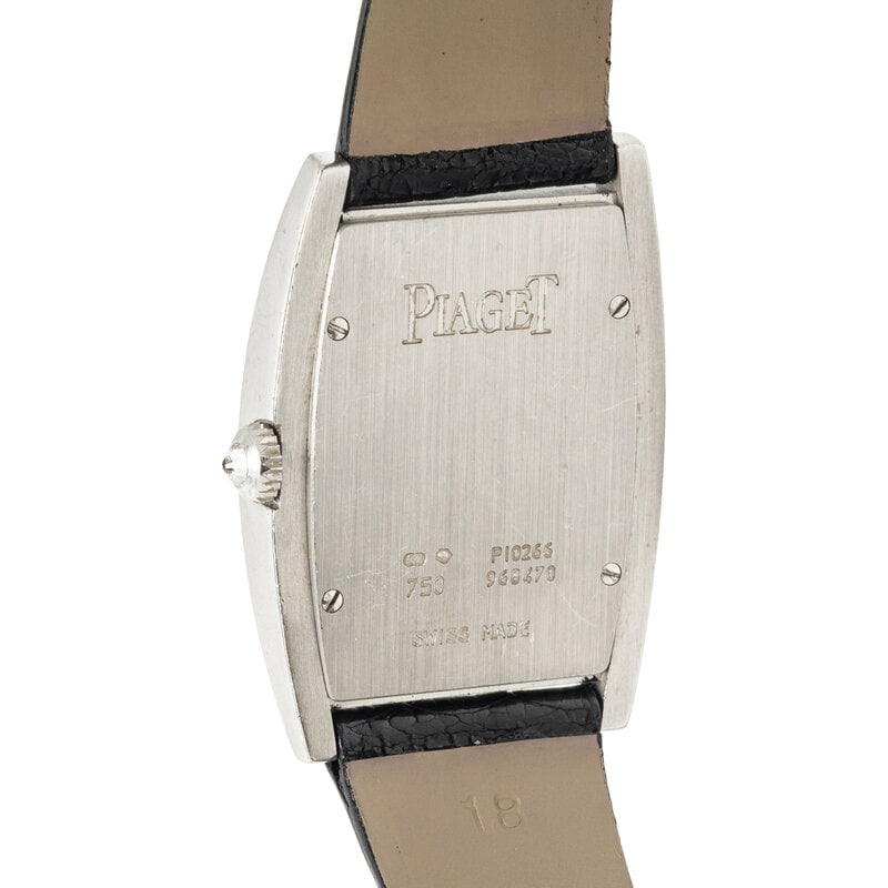 PIAGET, REF. P10266 'LIMELIGHT GALA TONNEAU' 18K WHITE GOLD WATCH WITH DIAMOND BEZEL AND MOTHER-OF-P - 3