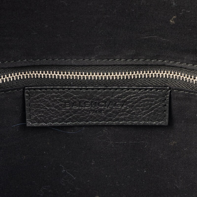 BALENCIAGA, XL LEATHER LOGO SHOPPING TOTE - 4