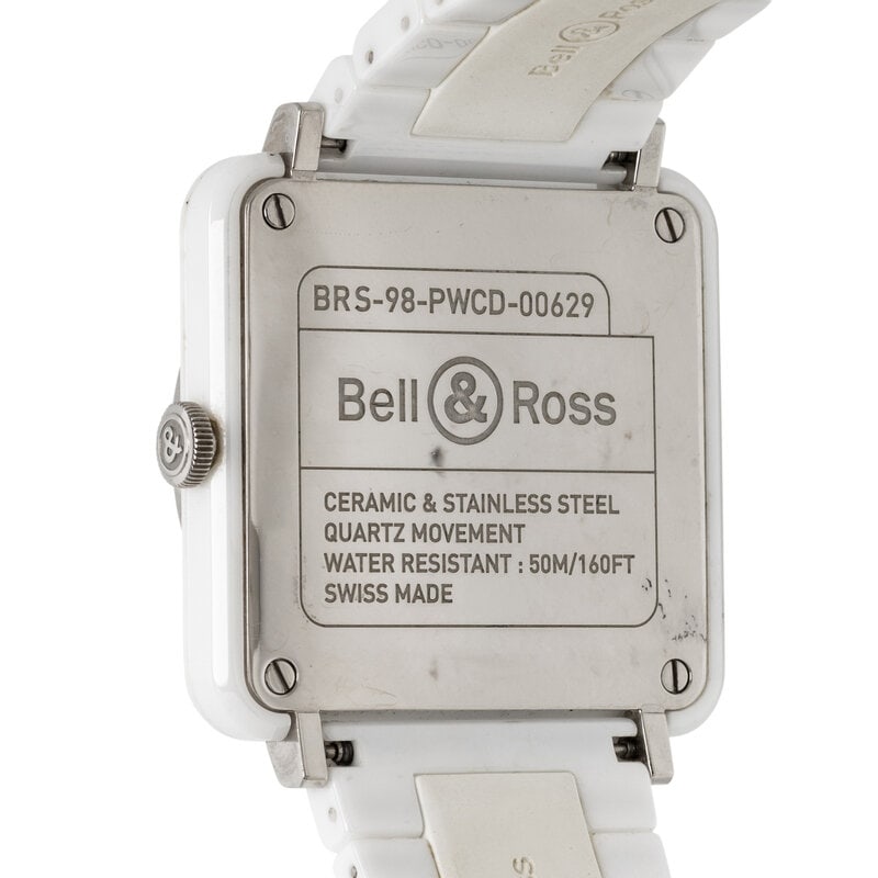 BELL & ROSS, 'BR-S' CERAMIC WATCH WITH DIAMONDS - 3