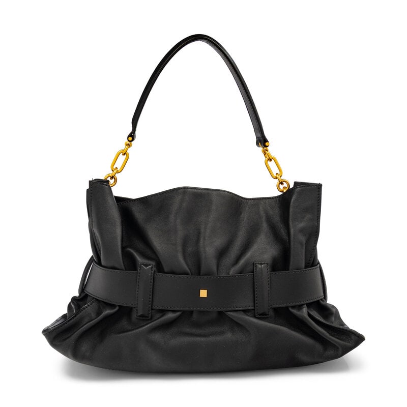 BALMAIN, BLACK ANTHEM SHOULDER BAG - 3