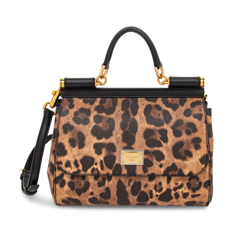 DOLCE & GABBANA, CHEETAH-PRINT LEATHER BAG (1 of 4)
