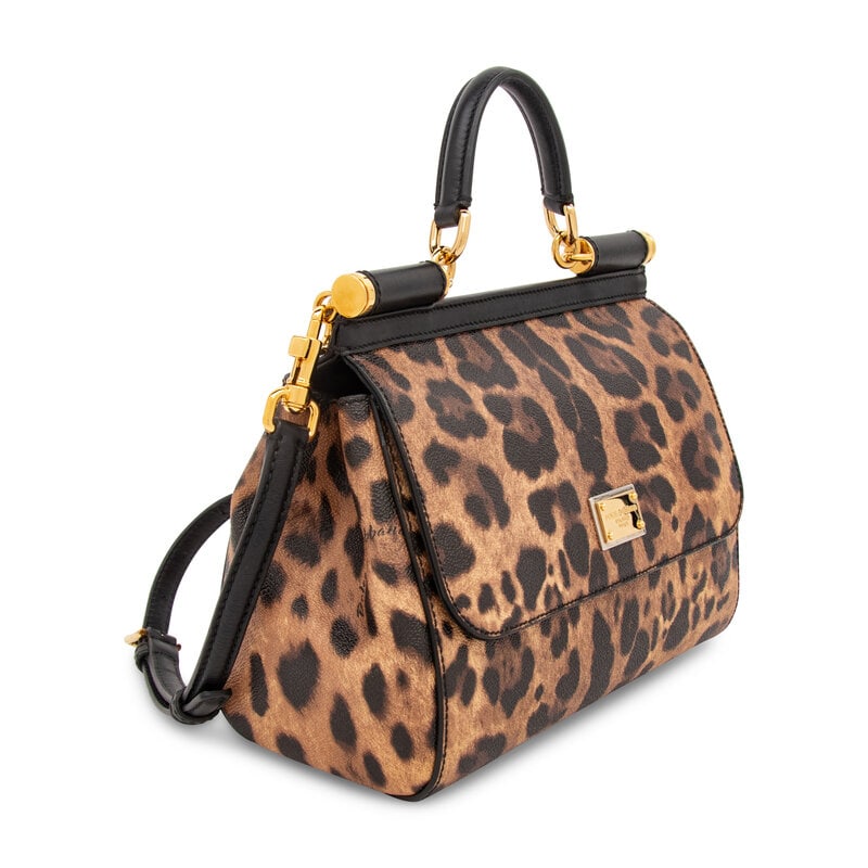 DOLCE & GABBANA, CHEETAH-PRINT LEATHER BAG - 2