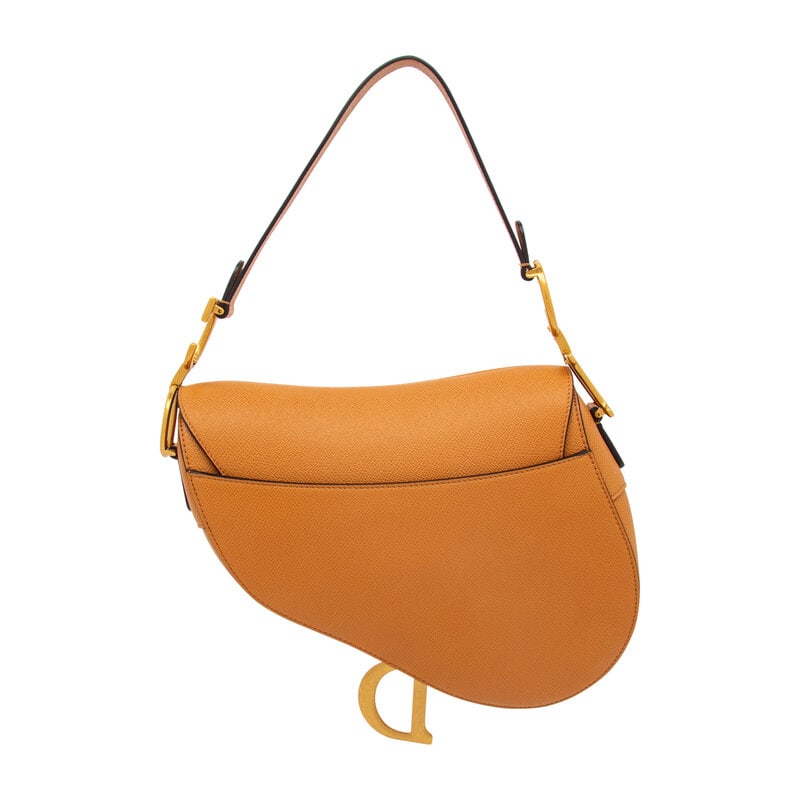 CHRISTIAN DIOR, TAN LEATHER SADDLE BAG - 3