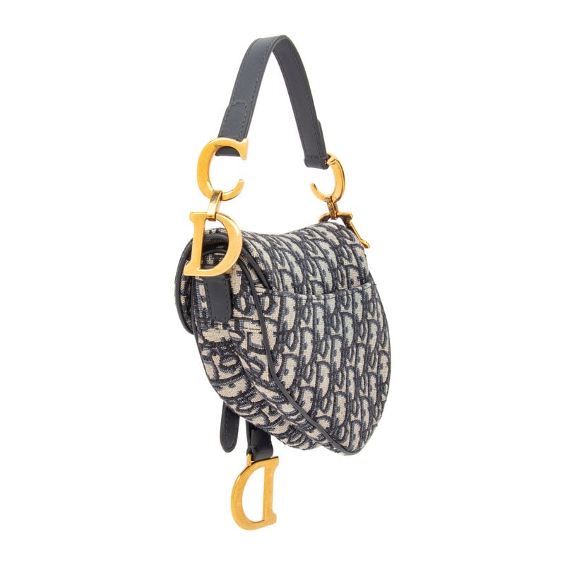 CHRISTIAN DIOR, OBLIQUE JACQUARD MINI SADDLE BAG - 2