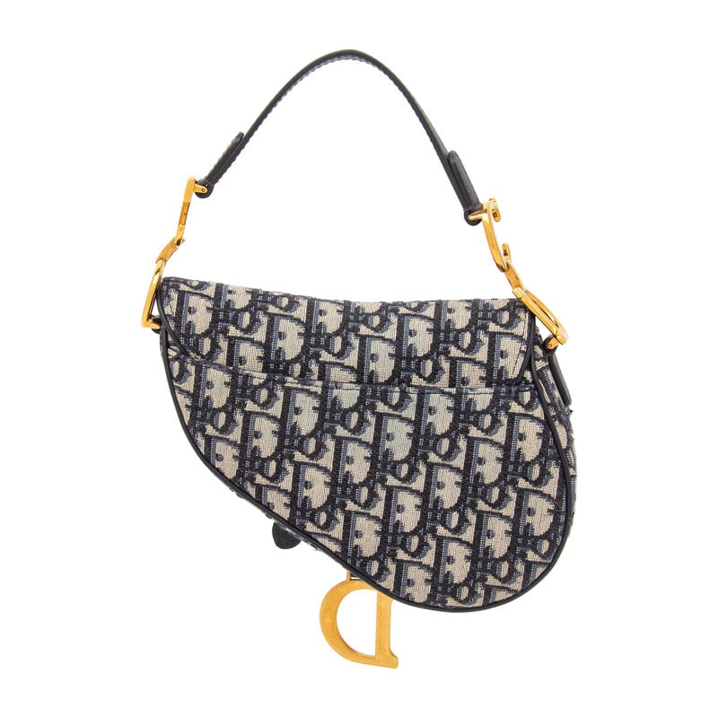 CHRISTIAN DIOR, OBLIQUE JACQUARD MINI SADDLE BAG - 3