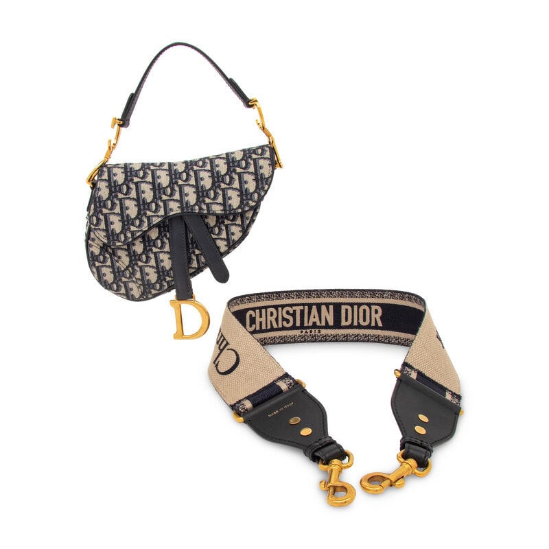 CHRISTIAN DIOR, OBLIQUE JACQUARD MINI SADDLE BAG - 4