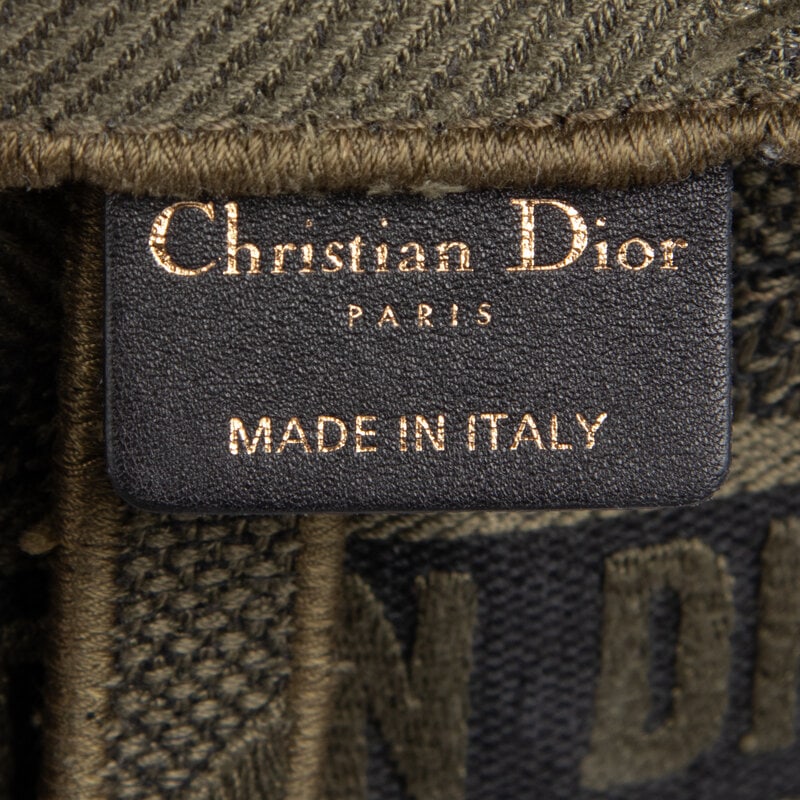 CHRISTIAN DIOR, MINI SADDLE BAG IN ARMY GREEN CANVAS - 4