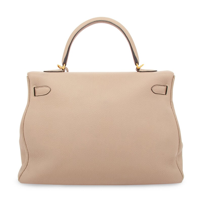 HERMÈS, KELLY 35 IN GRIS TOURTERELLE TOGO - 4