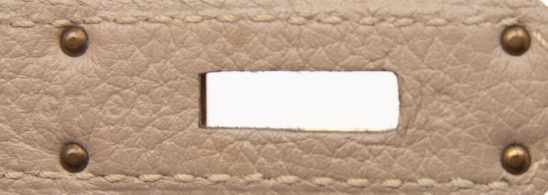 HERMÈS, KELLY 35 IN GRIS TOURTERELLE TOGO - 7