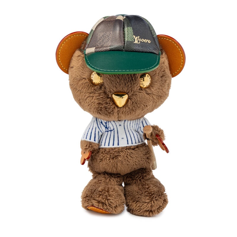 LOUIS VUITTON, PLUSH BASEBALL LOUIS BEAR BAG CHARM (1 of 4)