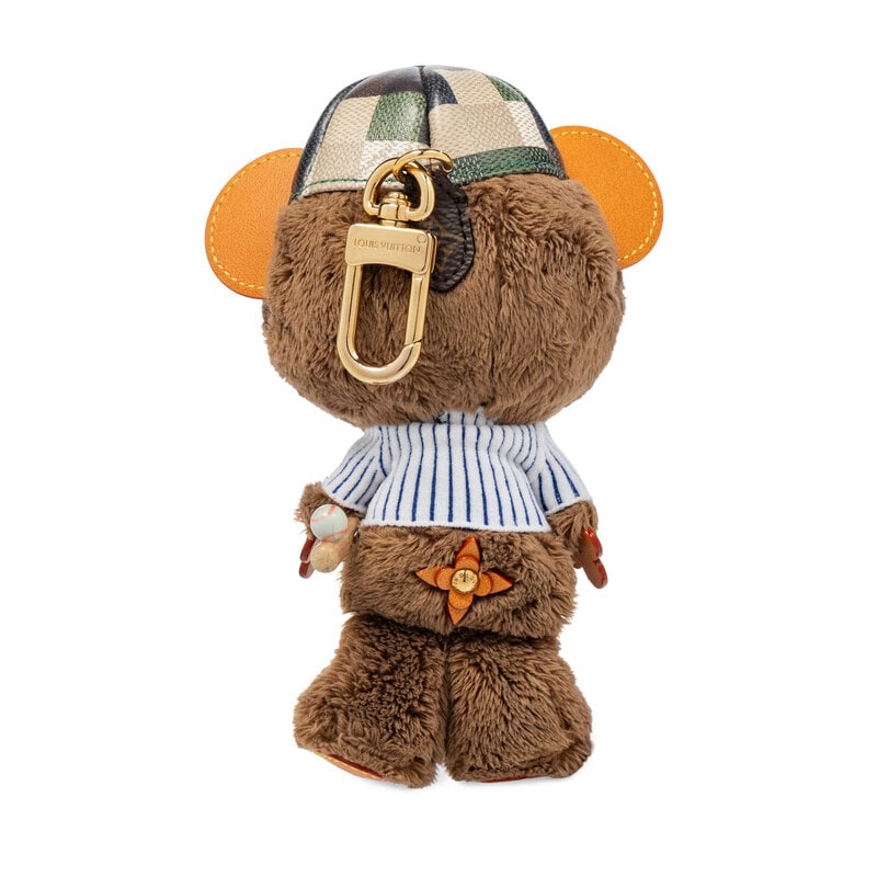 LOUIS VUITTON, PLUSH BASEBALL LOUIS BEAR BAG CHARM - 3