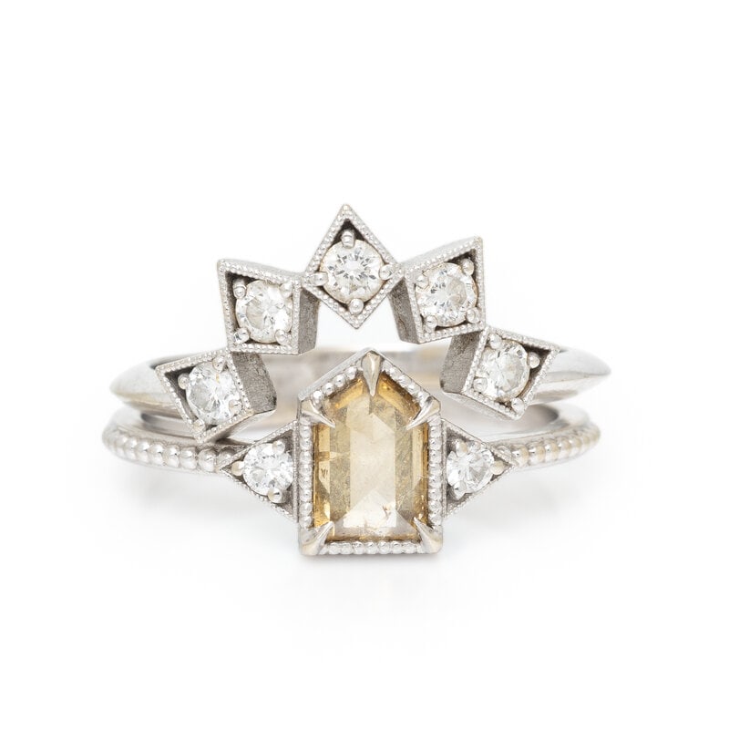 COLORED DIAMOND RING AND DIAMOND RING JACKET (1 of 3)