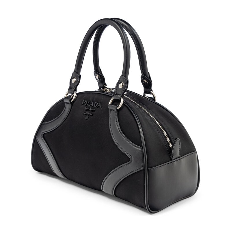 PRADA, SMALL NYLON BOWLING BAG - 2