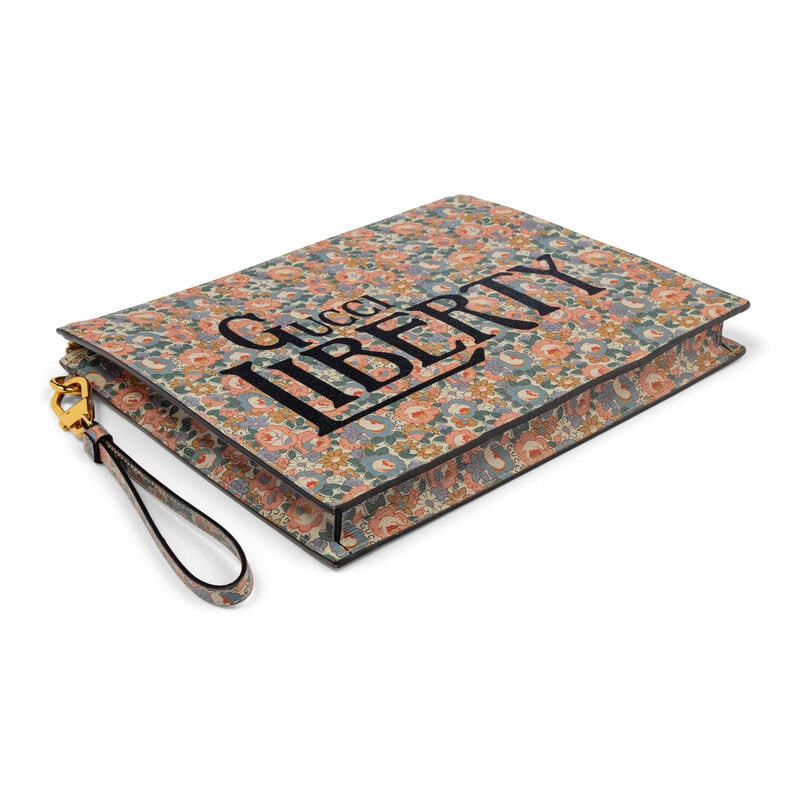 GUCCI x LIBERTY, FLORAL-PRINT LEATHER CLUTCH - 2