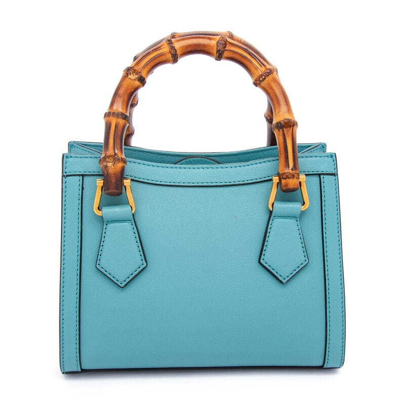 GUCCI, SMALL BLUE DIANA BAG - 3