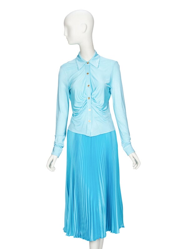 VERSACE, LIGHT BLUE SKIRT ENSEMBLE (1 of 5)