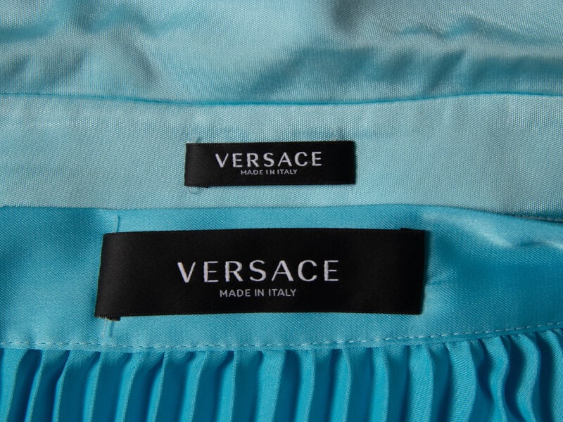 VERSACE, LIGHT BLUE SKIRT ENSEMBLE - 5