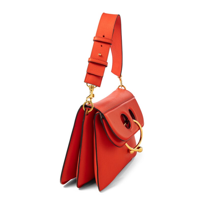 J.W. ANDERSON, RED LEATHER 'PIERCE' BAG - 2
