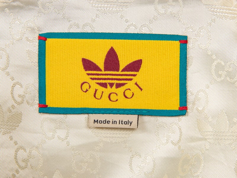 GUCCI x ADIDAS, MONOGRAM TWEED CROP JACKET - 4