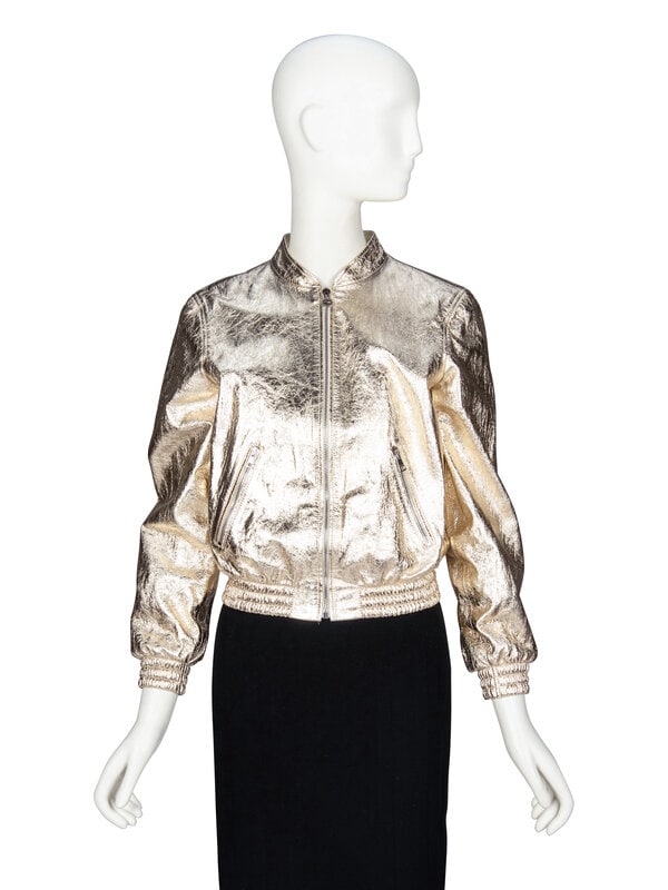GUCCI, GOLD LEATHER "LOVE PARADE" JACKET (1 of 5)