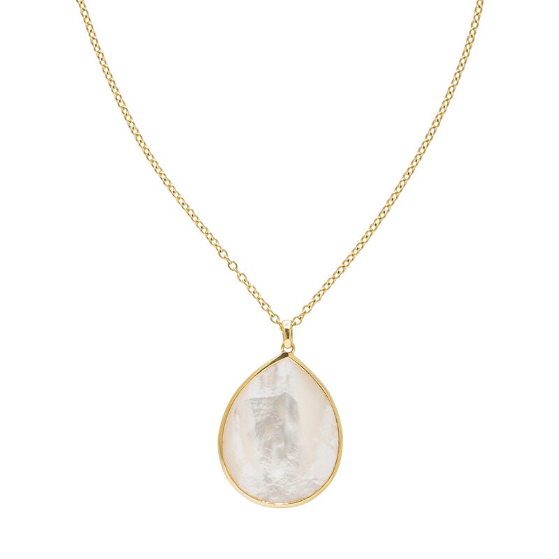 IPPOLITA, YELLOW GOLD AND MOTHER-OF-PEARL PENDANT NECKLACE - 3
