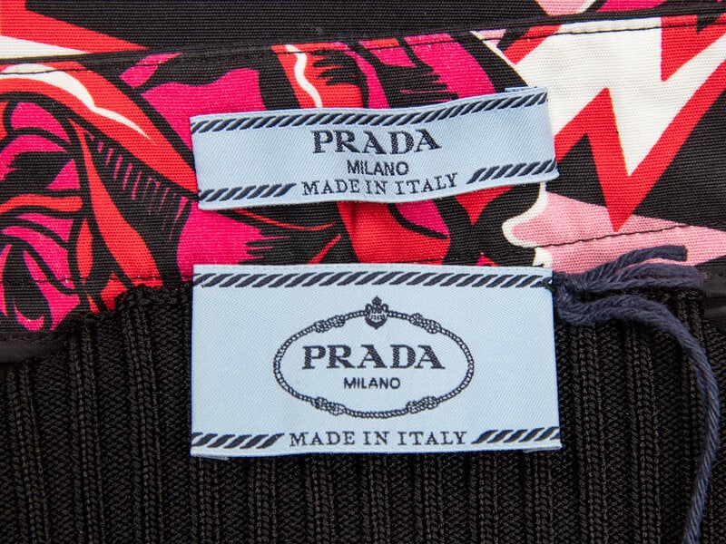 PRADA, KNIT BANDEAU & PRINTED SKIRT - 4