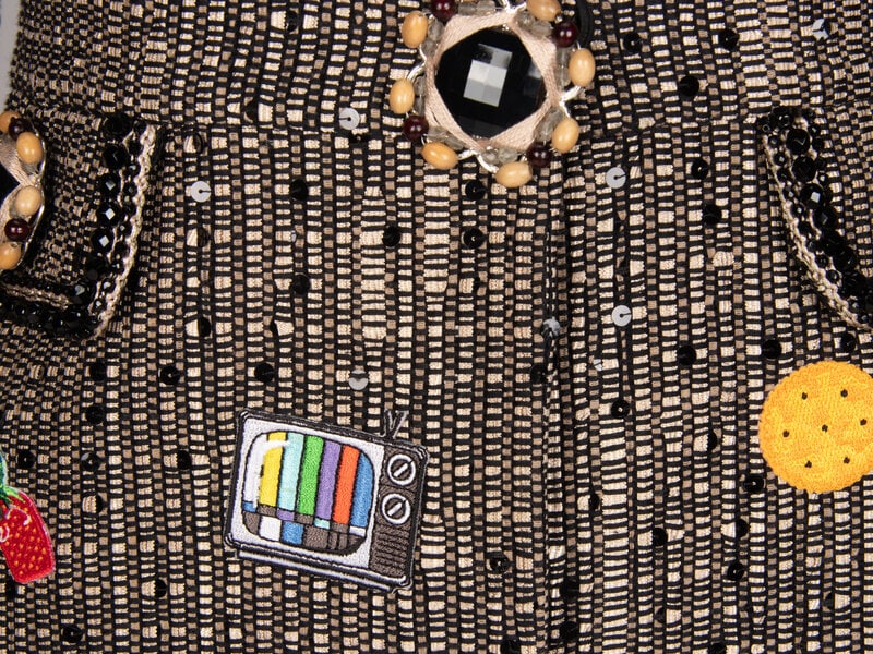 LIBERTINE, EMBROIDERED TWEED COAT - 4