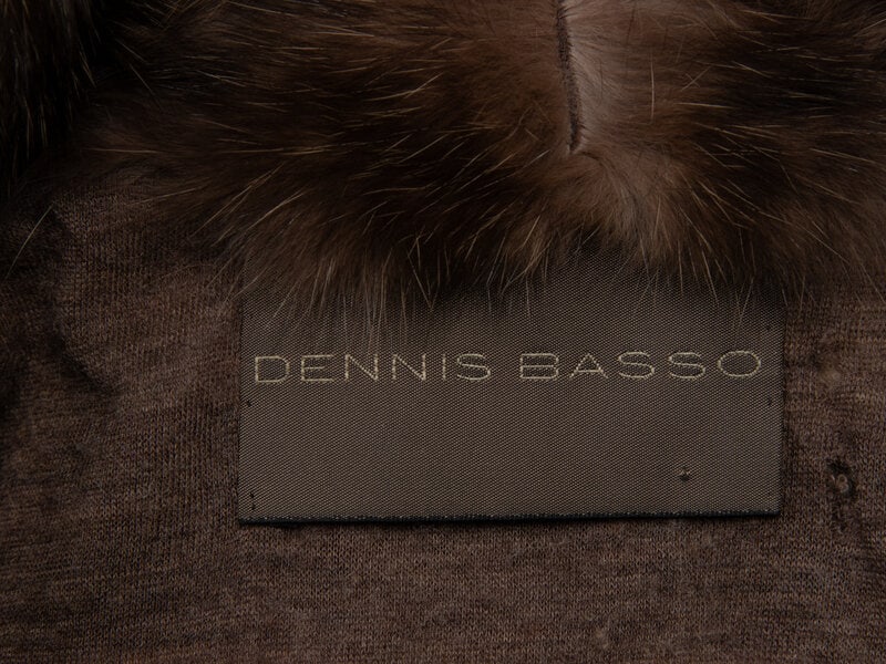 DENNIS BASSO, SABLE FUR CROPPED VEST - 4