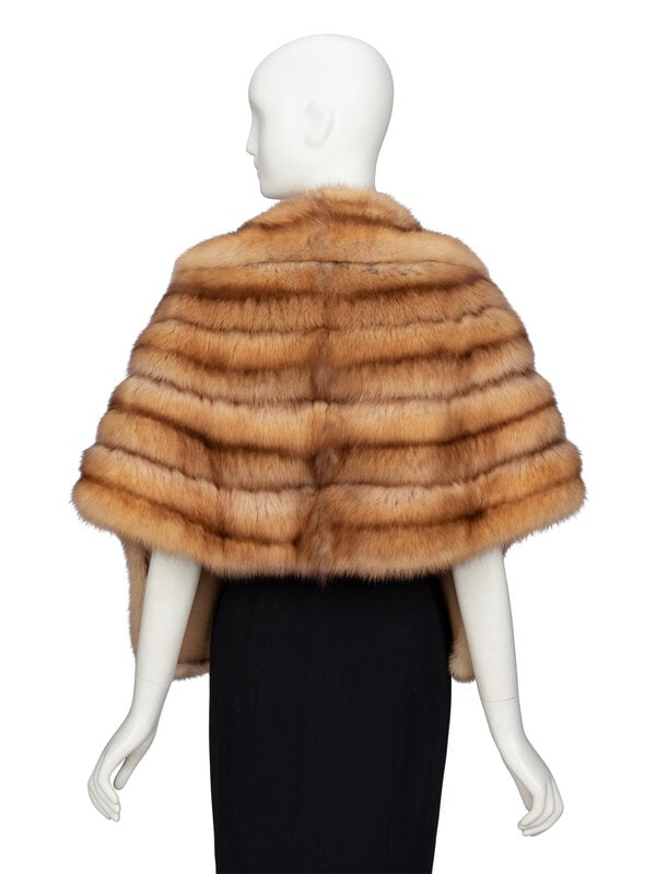 CARMEN MARC VALVO, GOLDEN SABLE SHAWL - 3