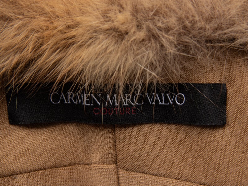 CARMEN MARC VALVO, GOLDEN SABLE SHAWL - 4