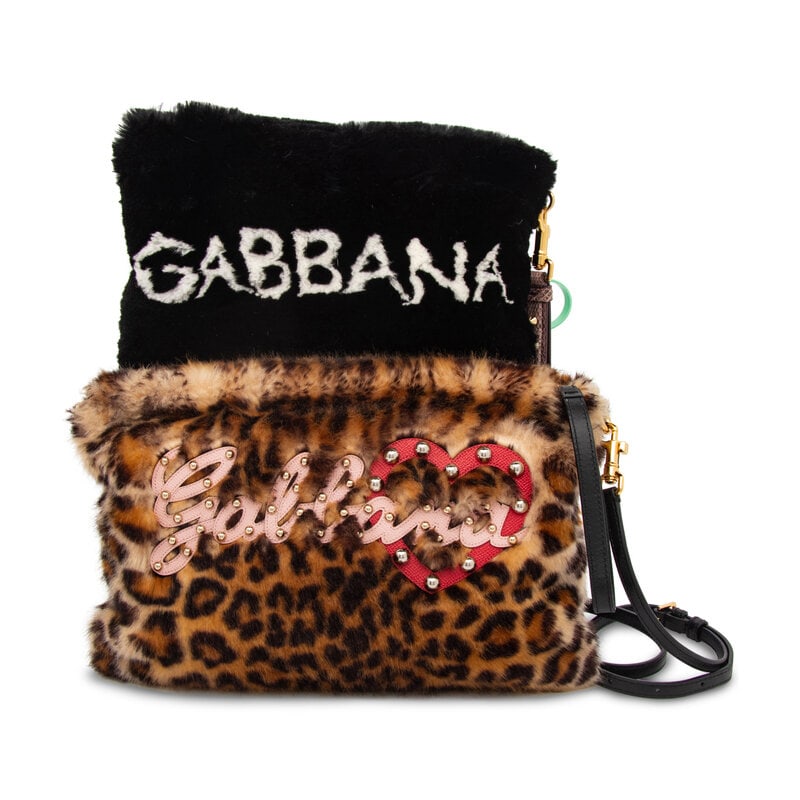 DOLCE & GABBANA, TWO FUR BAGS - 2