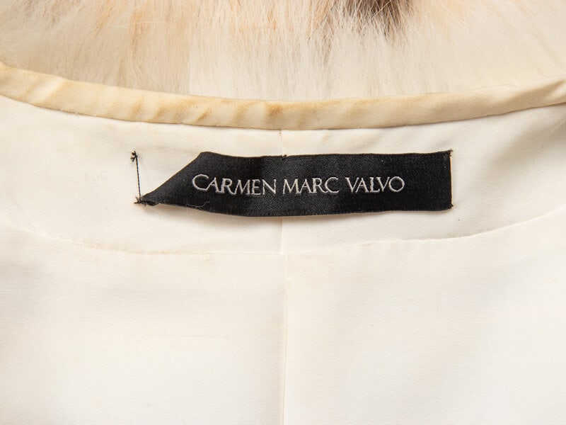 CARMEN MARC VALVO, GOLDEN CROSS FOX FUR JACKET - 4