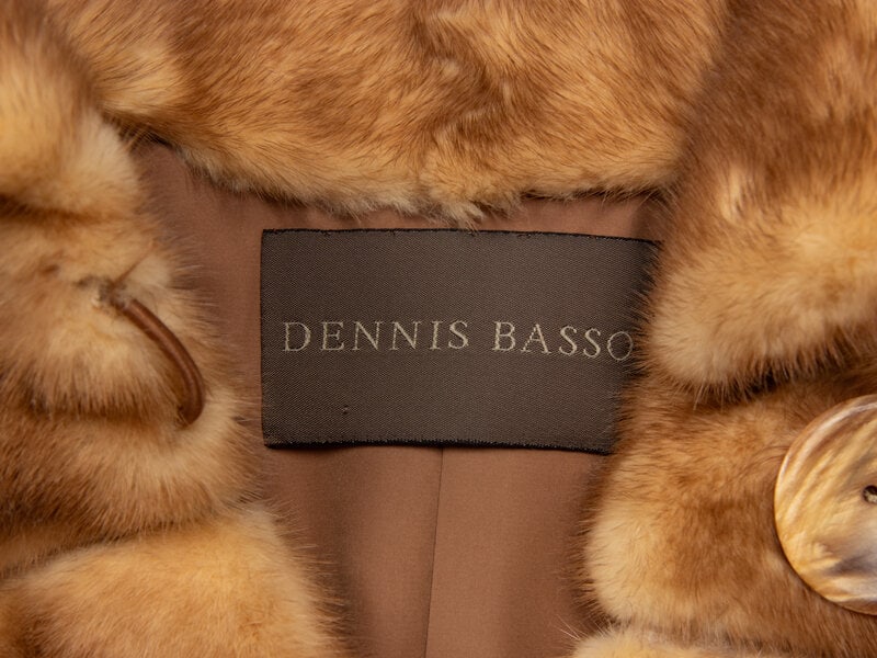 DENNIS BASSO, BLONDE MINK FUR JACKET - 4