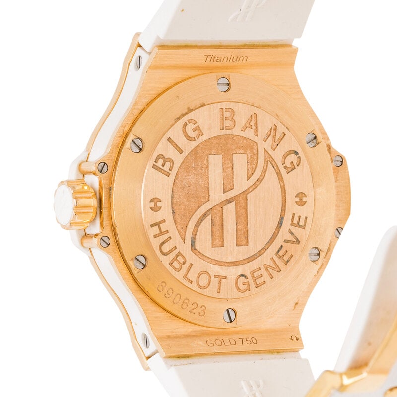 HUBLOT, 'BIG BANG' 18K ROSE GOLD AND DIAMOND WATCH - 3