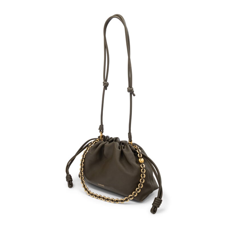 LOEWE, OLIVE FLAMENCO BAG - 2