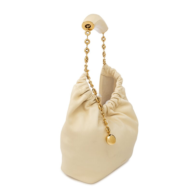 LOEWE, SQUEEZE BAG IN CREAM LEATHER - 2