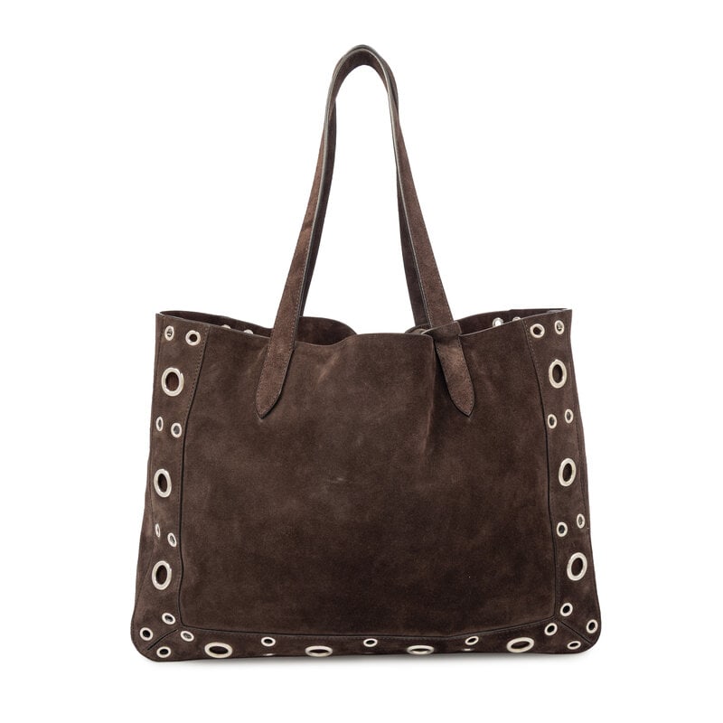 VALENTINO, NELLCOTE STUDDED SUEDE TOTE - 3