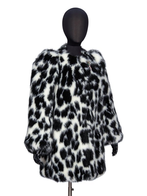 MARC JACOBS, SPOTTED FAUX FUR COAT - 2