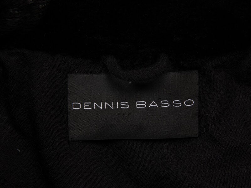 DENNIS BASSO, BLACK MINK FUR COAT - 4
